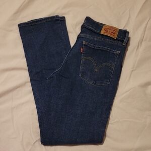Levi's Women's Dark Indigo Straight Leg Jeans sz 8